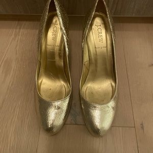 Jcrew Gold Heeld